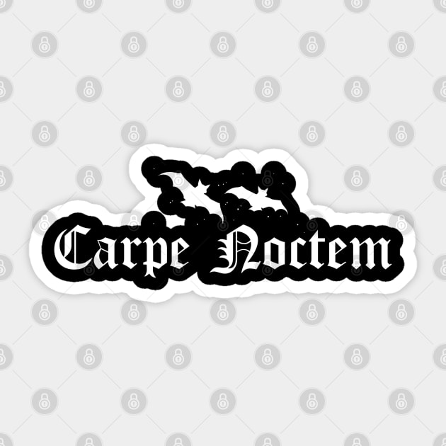 Carpe Noctem Sticker by btcillustration